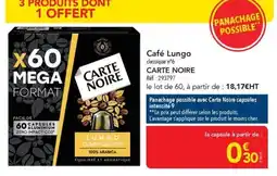 METRO Carte Noire Café Lungo classique n°6 offre