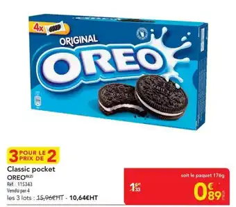 METRO OREO Classic pocket offre