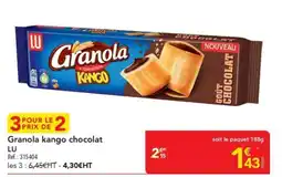 METRO LU Granola kango chocolat offre