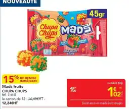 METRO CHUPA CHUPS Mads fruits offre