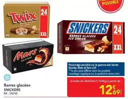 METRO SNICKERS Barres glacées offre
