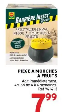 Trafic BARRIERE INSECT Green PIEGE A MOUCHES A FRUITS offre
