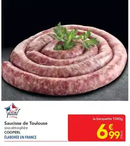 METRO COOPERL Saucisse de Toulouse offre