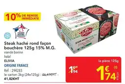 METRO AL OASSAB Steak haché rond façon bouchère offre