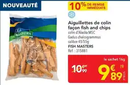 METRO FISH MASTERS Aiguillettes de colin offre