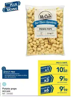 METRO McCain Potato pops offre