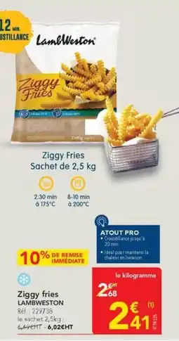 METRO LambWeston Ziggy Fries offre