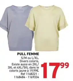 Trafic PULL FEMME offre