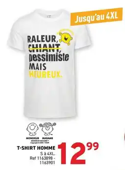 Trafic MONSIEUR MADAME T-SHIRT HOMME offre