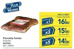 METRO RASPINI Pancetta fumée offre