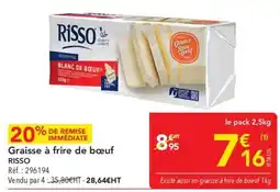 METRO Risso Graisse à frire de bœuf offre