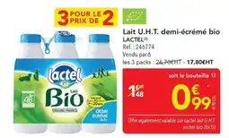 METRO Lactel Lait U.H.T. demi-écrémé bio offre