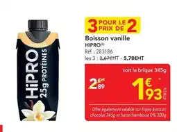 METRO HiPRO Boisson vanille offre