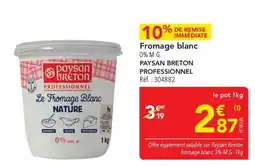 METRO Paysan Breton Fromage blanc offre