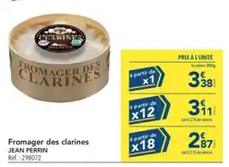 METRO JEAN PERRIN Fromager des clarines offre