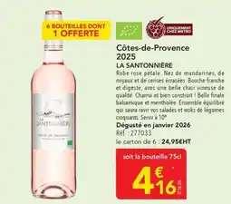 METRO LA SANTONNIÈRE Côtes-de-Provence offre