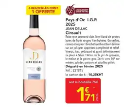 METRO JEAN DELLAC Cinsault offre