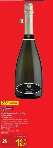 METRO CA' ERNESTO Vino Spumante Extra Dry offre