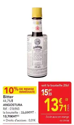 METRO ANGOSTURA Bitter offre