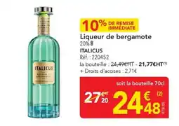 METRO ITALICUS Liqueur de bergamote offre