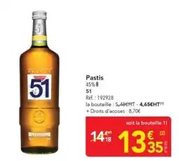 METRO Pastis 51 offre