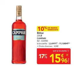 METRO CAMPARI Bitter offre