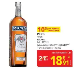 METRO Ricard Pastis offre