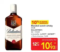 METRO Ballantine's Blended scotch whisky offre