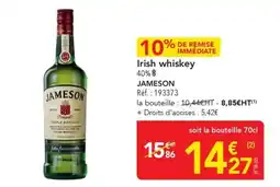 METRO JAMESON Irish whiskey offre