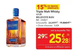 METRO Bellevoyage Bleu Triple Malt Whisky offre