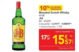 METRO J&B Blended Scotch Whisky offre