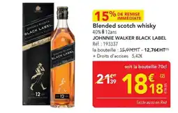 METRO Johnnie Walker Black Lebl Blended scotch whisky offre