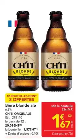 METRO CH'TI BLONDE offre