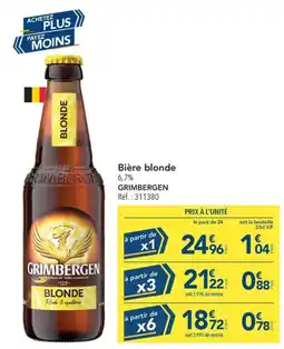 METRO GRIMBERGEN Bière blonde offre