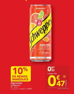 METRO Schweppes Agrumes offre