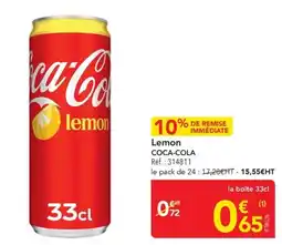 METRO Coca-Cola Lemon offre