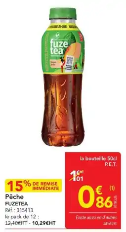 METRO fuze tea Pêche offre
