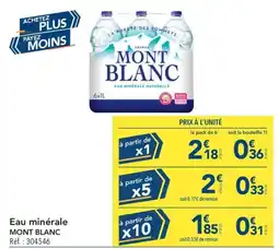 METRO MONT BLANC Eau minérale offre