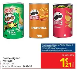 METRO PRINGLES Crème oignon offre