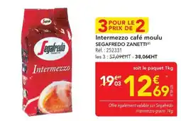 METRO Segafredo Intermezzo café moulu offre