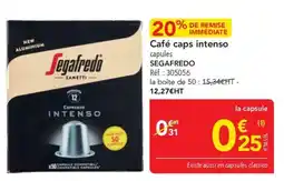 METRO Segafredo Café caps intenso offre