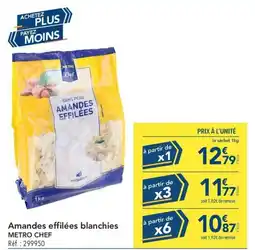 METRO METRO CHEF Amandes effilées blanchies offre