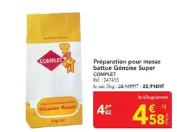 METRO Complet Préparation pour masse battue Génoise Super offre