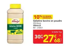 METRO SÉBALCÉ Gélatine bovine en poudre offre