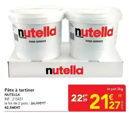 METRO Nutella Pâte à tartiner offre