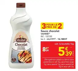 METRO VAHINÉ Sauce chocolat offre