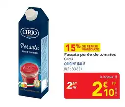METRO CIRIO Passata offre