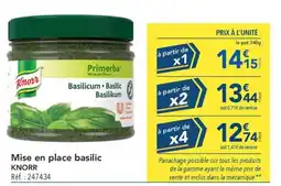 METRO Knorr Mise en place basilic offre