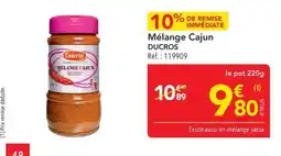 METRO DUCROS Mélange Cajun offre