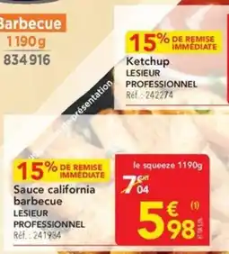 METRO LESIEUR Sauce california barbecue offre